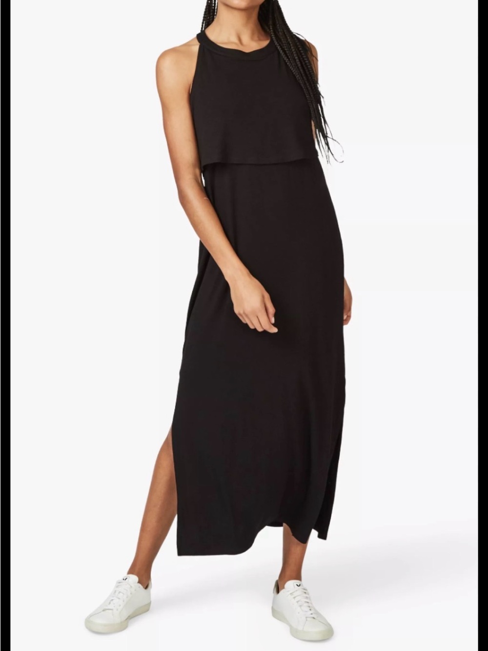 Sweaty Betty Black Holistic Maxi Jersey Dress Size Small